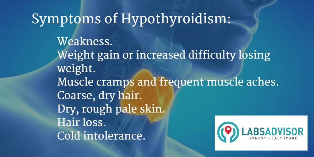 Symptoms
						of hyperthyroidism